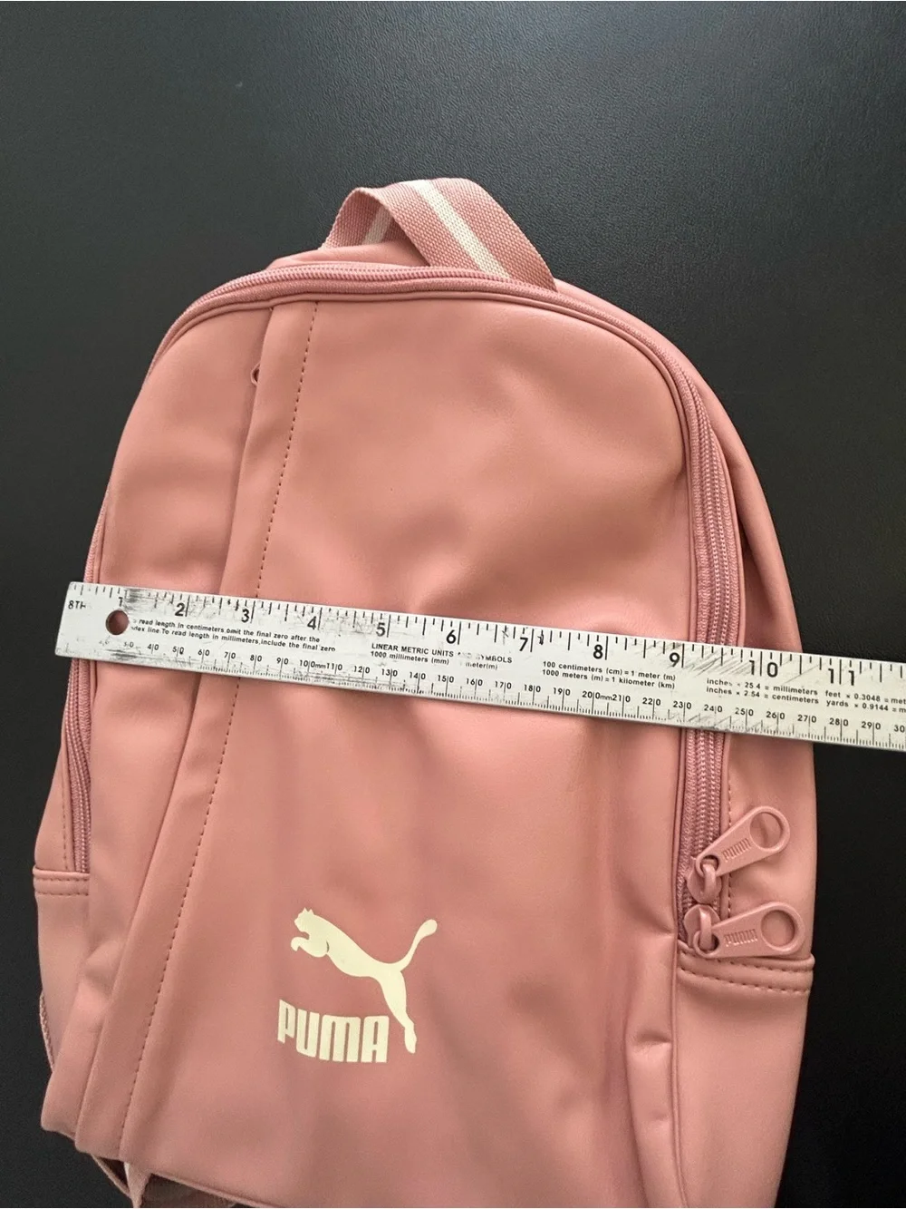 Puma Soft Pink mini backpack FAUX LEATHER